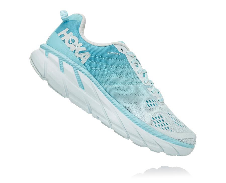 Basket Hoka One One Clifton 6 Femme - Bleu/Blanche - DRN-562849